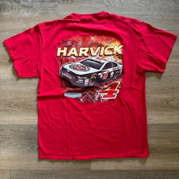 Red Kevin Harvick Nascar tee Size L - Picture 1 of 5